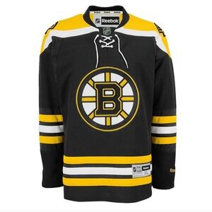 Reebok Boston Bruins Mens Premier Home Jersey – Black Size Small